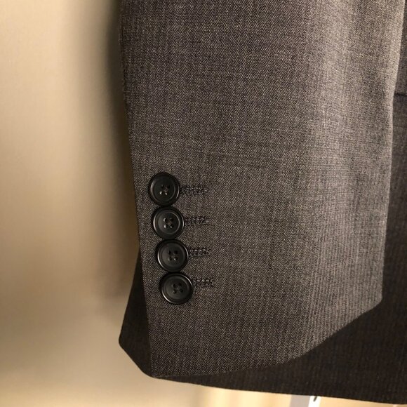 Awearness Kenneth Cole Wool Gray Suit Jacket Size 44R & Pants Size 36W 30L - Picture 13 of 15